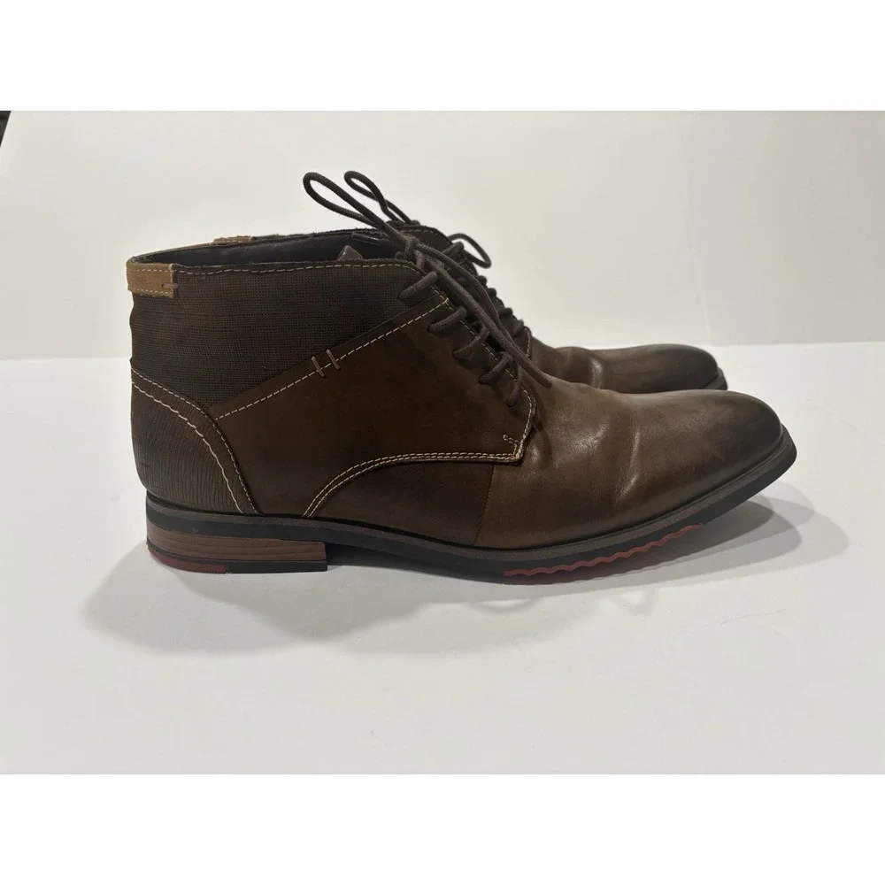 Steve Madden Mens 13 Chukka Boots  Leather Lace Up
